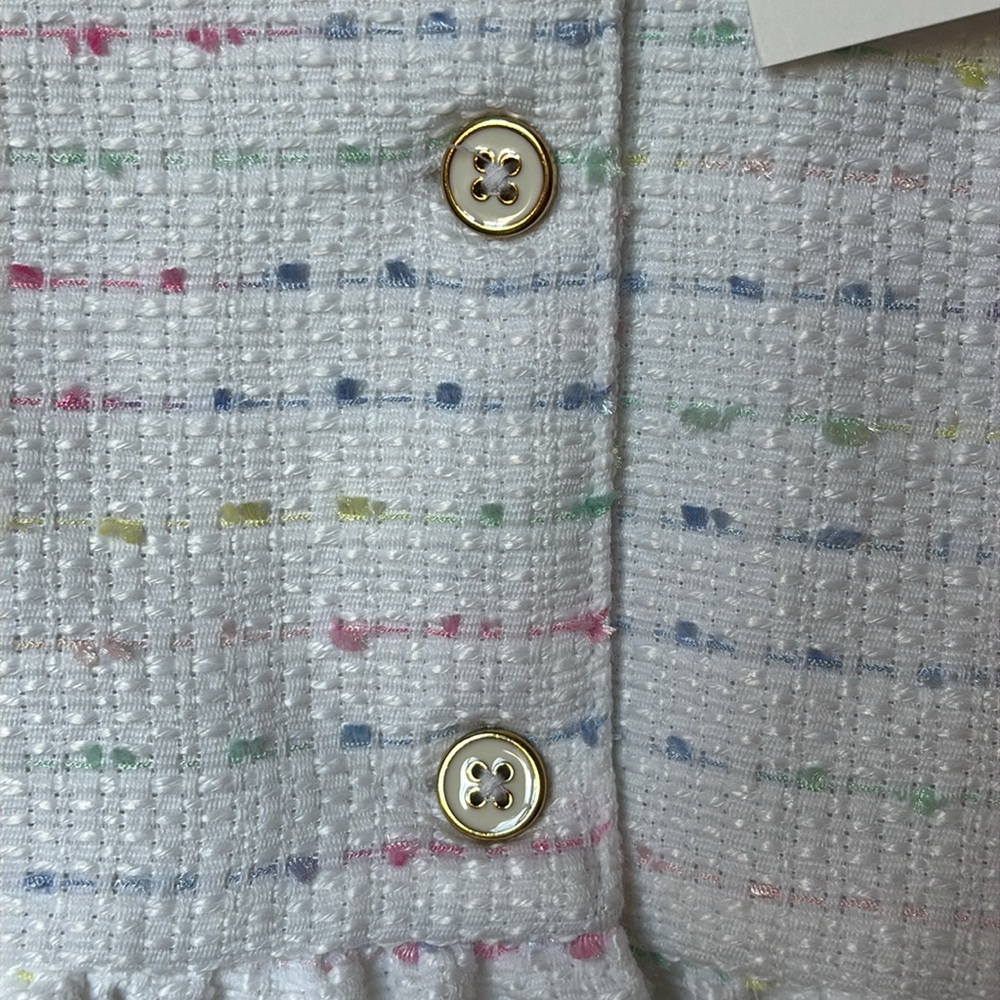 NWT Janie and Jack Toddler Girl Tweed Peplum Jacket - Size 2T - Picture 3 of 11